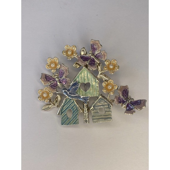 vintage kenneth cole spring butterfly brooch - Picture 2 of 4